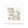 Œuvre d’art murale encadrée blanche et mate « Rainbow Vines With Berries » 30 x 30