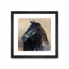 Œuvre d’art murale encadrée noire et mate « Ritzy » 30 x 30