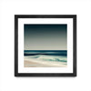 Œuvre d’art murale encadrée noire et mate « Cristal Surf » 36 x 36