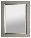 Miroir biseauté tendance argenté - 27 po x 35 po