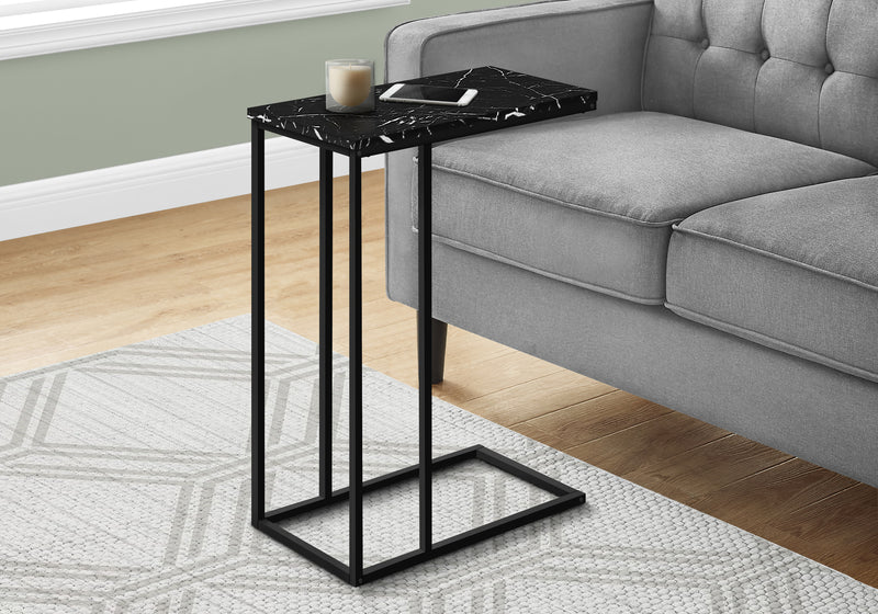 Table d’appoint imitation de marbre noir