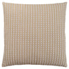 Coussin 1 pièce abstrait à pois taupe foncé et clair