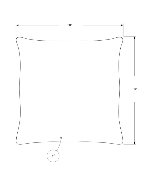 Coussin 2 pièces abstrait à pois bleu foncé et clair