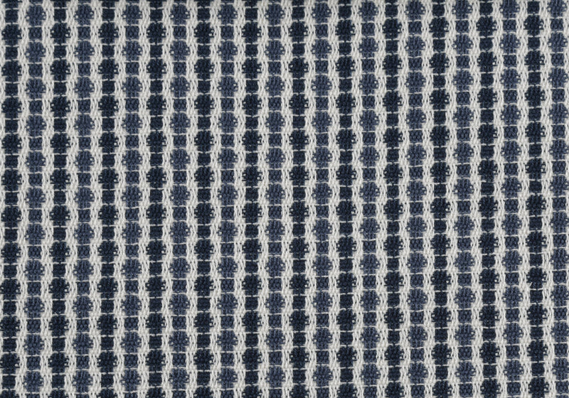 Coussin 2 pièces abstrait à pois bleu foncé et clair