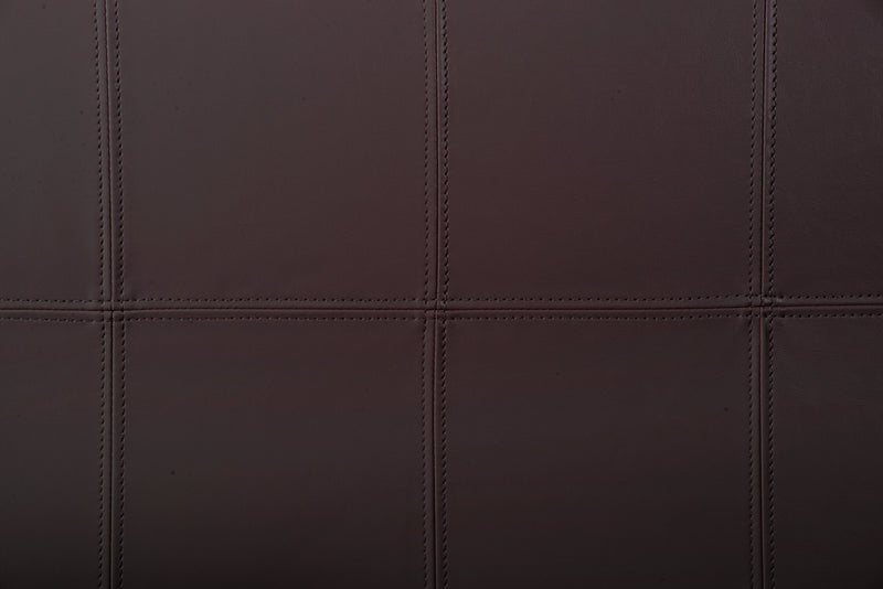 Pouf de rangement Jackson de 39 po - similicuir brun