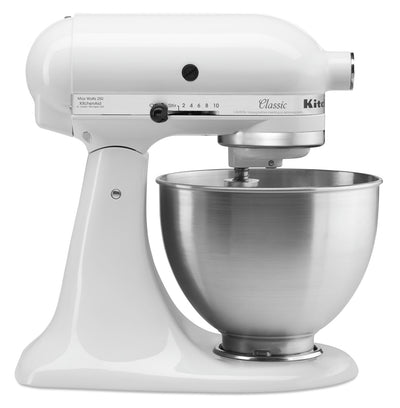 KitchenAid Classic Series 4.5-Quart Tilt-Head Stand Mixer - K45SSWH - Mixer in White