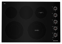 Surface de cuisson électrique KitchenAid de 30 po à 5 éléments - noire - KCES550HBL