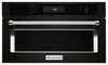 Four à micro-ondes encastré KitchenAid de 1,4 pi³ avec cuisson à 900 W - acier inoxydable noir avec fini PrintShieldMC - KMBP100EBS