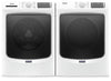 Laveuse frontale 5,5 pi3 avec Extra Power et sécheuse gaz vapeur 7,3 pi³ Maytag - blance