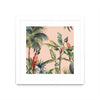 Œuvre d’art murale encadrée blanche et mate « Tropicano Ii » 36 x 36
