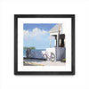 Œuvre d’art murale encadrée noire et mate « Key West Cabana Ii » 30 x 30