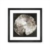 Œuvre d’art murale encadrée noire et mate « Touch Of Darkened Silver » 36 x 36