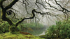 Œuvre d’art murale Giant Art « Garden Mist » 84 x 48
