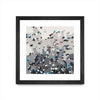 Œuvre d’art murale encadrée noire et mate « Crowd Sourcing » 36 x 36