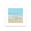 Œuvre d’art murale encadrée blanche et mate « Beach Day I » 36 x 36