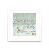 Œuvre d’art murale encadrée blanche et mate « Summer Confetti Ii » 30 x 30