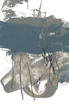 Œuvre d’art murale Giant Art « Blue & Grey Swipe I » 72 x 48