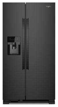 Réfrigérateur Whirlpool de 21 pi³ et de 33 po à compartiments juxtaposés - noir - WRS331SDHB