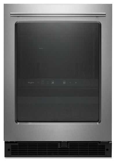 Whirlpool 5.2 Cu. Ft. Under-Counter Beverage Centre - WUB35X24HZ - Refrigerator in Fingerprint Resistant Stainless Steel