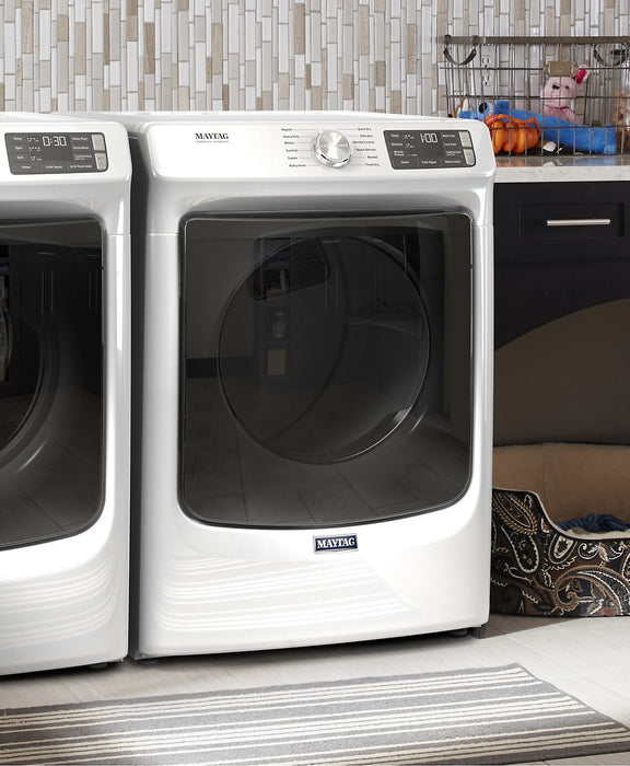 Sécheuse à gaz à la vapeur Maytag de 7,3 pi³ - blanche - superposable - MGD6630HW