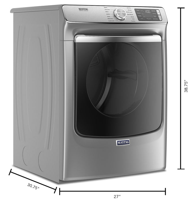 Sécheuse électrique intelligente Maytag de 7,3 pi³ avec vapeur - ardoise métallique - superposable - YMED8630HC