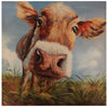 Vache et herbes vertes - 40 po x 40 po