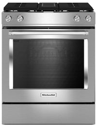 Cuisinière hybride KitchenAid de 6,4 pi³ avec technologie AquaLiftMD et autonettoyage - acier inoxyd…