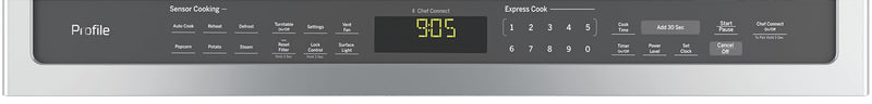 Four à micro-ondes à hotte intégrée Profile de 2.1 pi³ avec technologie Chef Connect et 400 pi³/min - acier inoxydable - PVM2188SJC