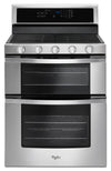 Cuisinière à gaz Whirlpool de 6 pi³ avec technologie AquaLiftMD et autonettoyage - acier inoxydable - WGG745S0FS