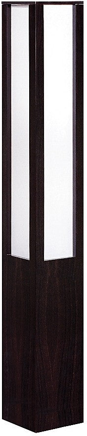 Lampe à pied d’ambiance 47,48 po couleur grain de café avec papier vélin blanc