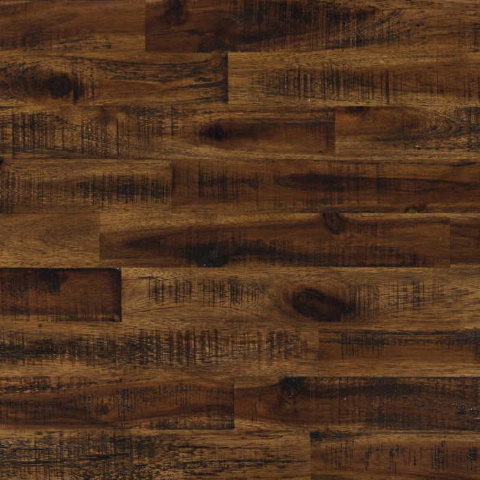 Table de bout rustique Casey de 24 po avec rangement et tablette - bois brun