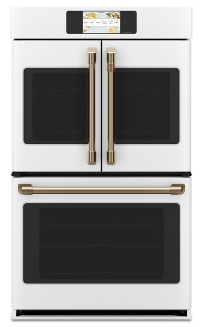 Café Professional Series 30" Smart Built-In French-Door Double Wall Oven - CTD90FP4NW2