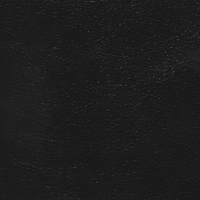 Causeuse Curt de 63 po en cuir véritable avec capitonnage à boutons - noir