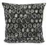 Coussin décoratif Crawford 20 po - noir et gris