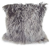 Coussin décoratif carré Mongolian 16 po - lavande avec pointes grises