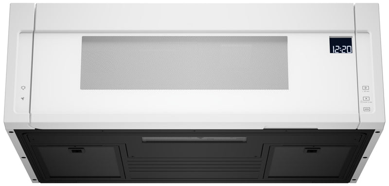 Four à micro-ondes à hotte intégrée mince Whirlpool de 1,1 pi³ avec cuisson à 900 W - blanc - YWML55011HW