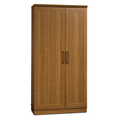 Franklin 35" Storage Cabinet - Contemporary style Accent Cabinet in Light Brown Wood
