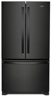 Réfrigérateur Whirlpool de 25 pi³ et de 36 po à portes françaises - noir - WRF535SWHB