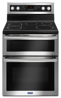 Cuisinière électrique Maytag de 6,7 pi³ avec autonettoyage et four double - acier inoxydable résista…