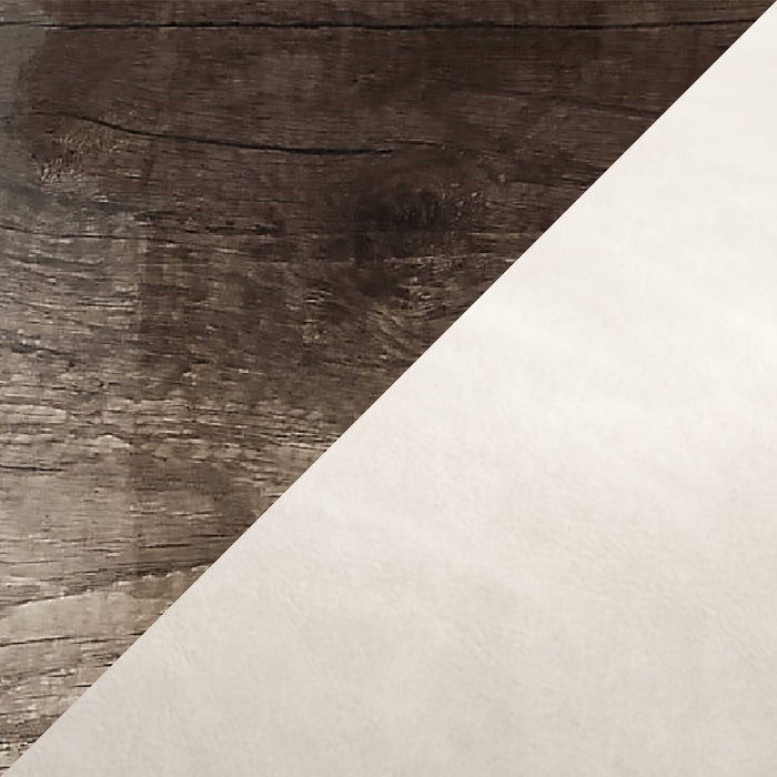 Ensemble de salle à manger Gino 7 pièces avec table et 6 chaises - fabriqué en Italie, rallonge de 63 po à 86 po (L), moderne - brun