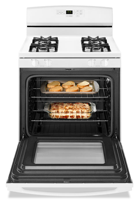 Cuisinière à gaz Amana de 5 pi³ avec autonettoyage - blanche - AGR6603SFW