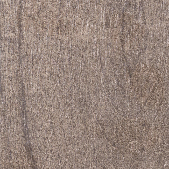 Table de salon moderne Harvy de 50 po avec dessus en verre et tablette - noisette