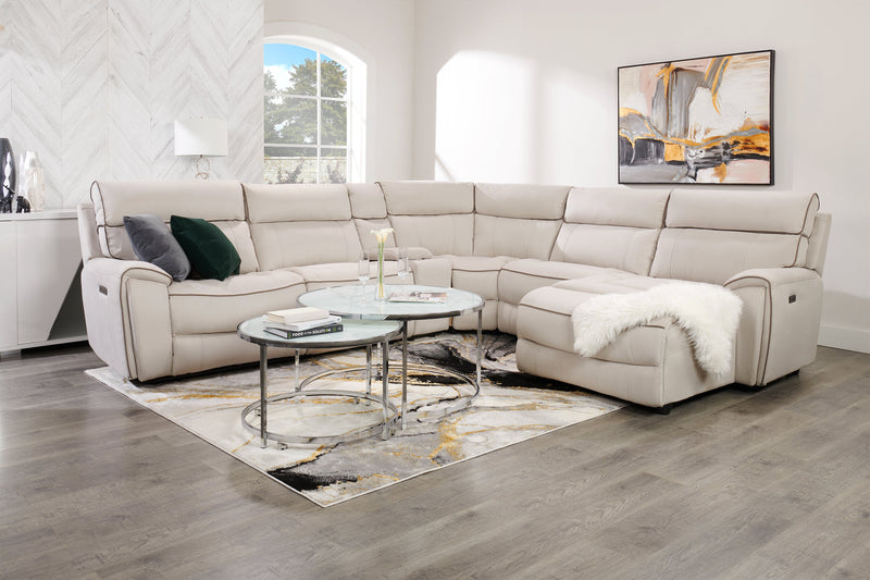 Tables à café gigognes rondes somptueuses Josie de 36 po avec dessus en verre - imitation de marbre gris avec pattes en métal