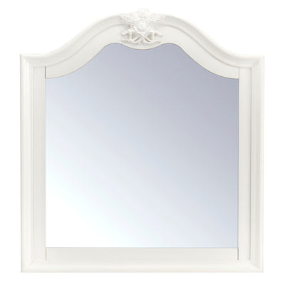 Livy Mirror - Traditional, Glam style Mirror in White Pine