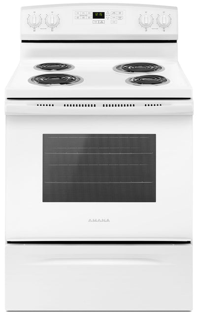 Amana 4.8 Cu. Ft. Freestanding Electric Range – YACR4503SFW - Electric Range in White