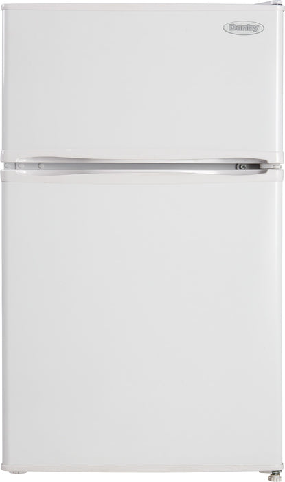 Mini réfrigérateur Danby de 3,2 pi³ et de 18,9 po à congélateur supérieur - blanc - DCR031B1WDD