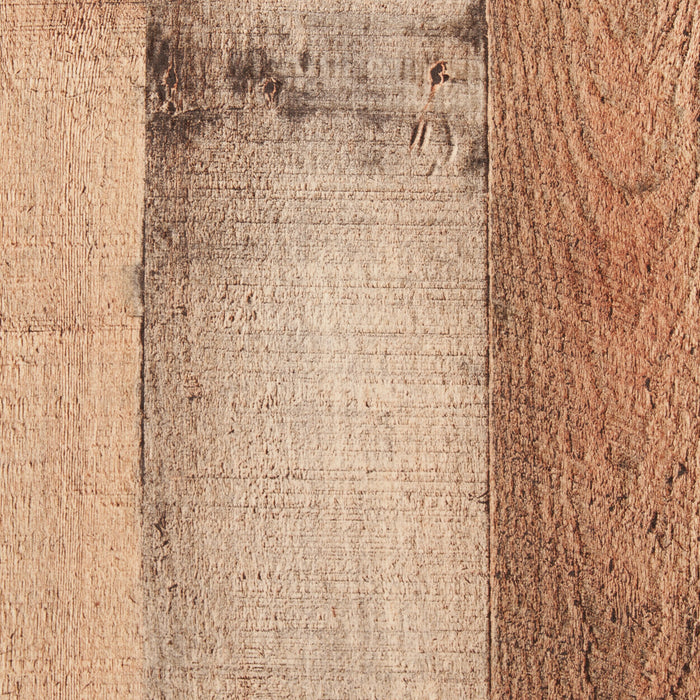 Ensemble de chambre à coucher Mojave 6 pièces rustique avec lit, commode, miroir et table de nuit, brun - format grand lit