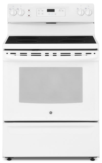 GE 5.0 Cu. Ft. Freestanding Electric Range – JCBS630DKWW - Electric Range in White