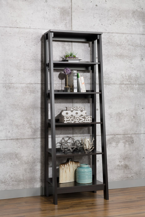 Bibliothèque ouverte Stockbridge de 23,54 po à 5 tablettes - brun foncé