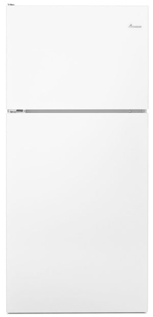 Réfrigérateur Amana de 18 pi³ et de 30 po à congélateur supérieur - blanc - ART318FFDW